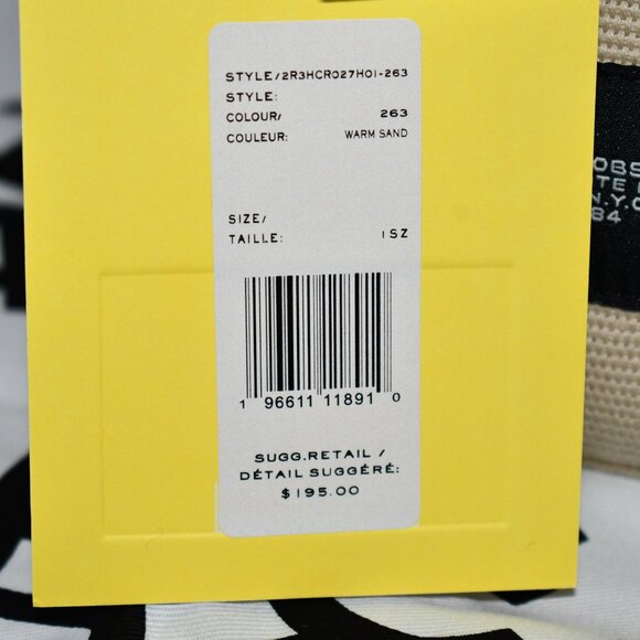 Marc Jacobs The Jacquard Crossbody MINI Tote Bag in Warm Sand NWT - Picture 4 of 5